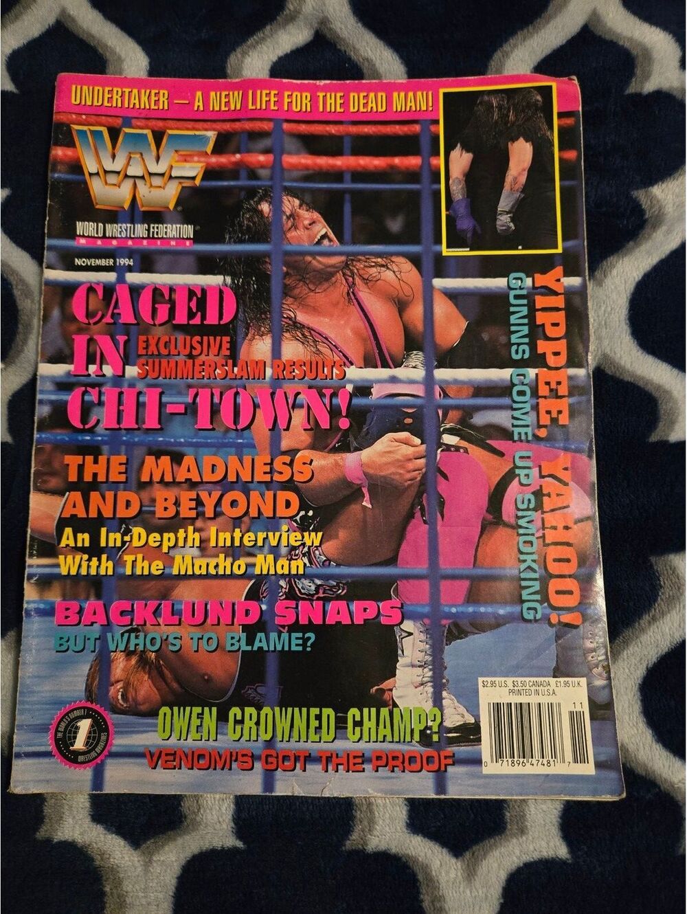 WWF Magazine November 1994 Caged in Chi-Town Exclusive Summerslam Results